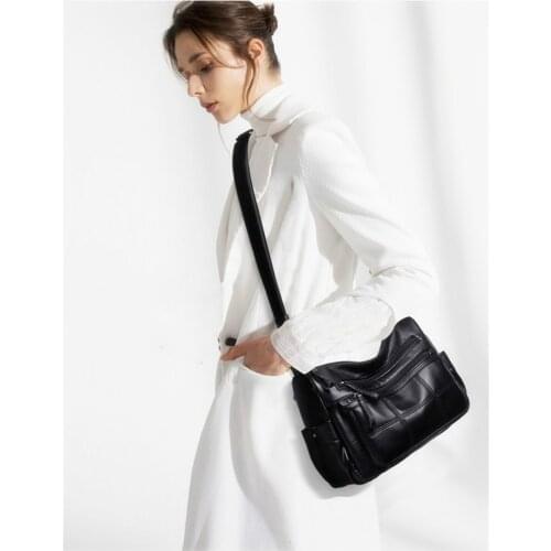 Shoulder Messenger Bags Thread Hot Soft Leather Bolsa Luxury Ladies Hand Bags Female Crossbody Bags for Women