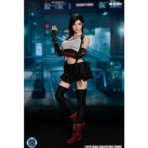 SUPER DUCK SET055 1/6 Final Fantasy Goddess Head Sculpt and Costume Accessories Fit 12'' PH Action Figure Body