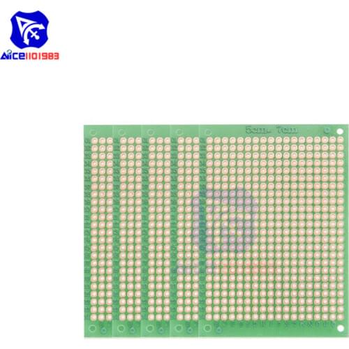 Diymore 5PCS/Lot 5x7cm Single Sided Prototype Universal Printed Circuit Board DIY Soldering Green PCB Board for Arduino