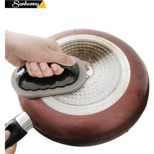 Magic Sponge Cleaning Brush Strong Decontamination Brush for Bathroom Toilet Tiles Pot Wall Kitchen Tools