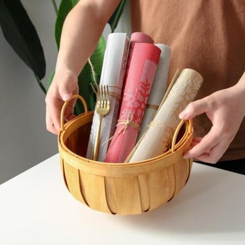 PVC High Quality Versatile Usage Christmas Festival Table Placemats Easy to Clean Tableware Placemats Durable for Party