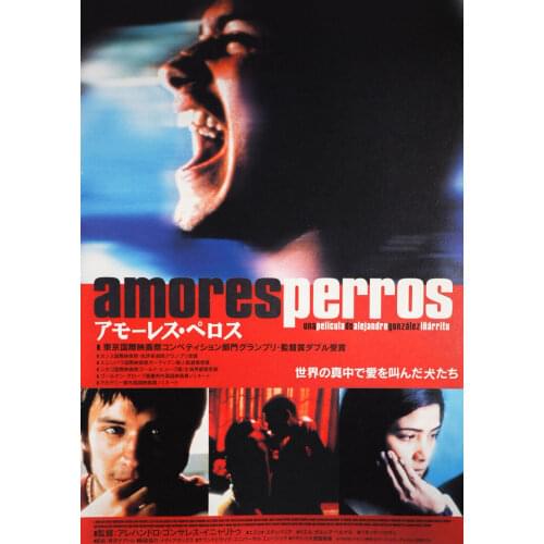 Amores Perros Japanese Movie Art print Silk poster Home Wall Decor