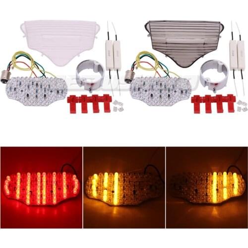 Motorcycle Tail Light Brake Turn Signals Integrated LED Light For Yamaha FZ6 FAZER 600 2004-2014 2005 2006 2007 2008 2009 2010
