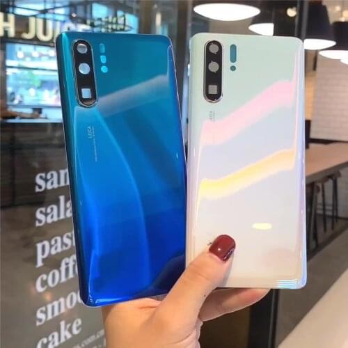 P30Pro Rear Housing For Huawei P30 Pro Glass Back Cover Repair Replace Phone Battery Door Case + Camera Lens Logo Glue