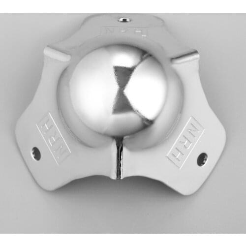 1PC Furniture Craft Metal Ball Shape Corner Bracket Cover Guard Protector for Wooden Suitcase Horn Industrial Air Bags 58*52mm