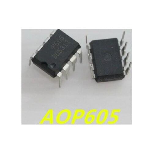 10pcs/lot AOP605 P605 DIP-8 In Stock