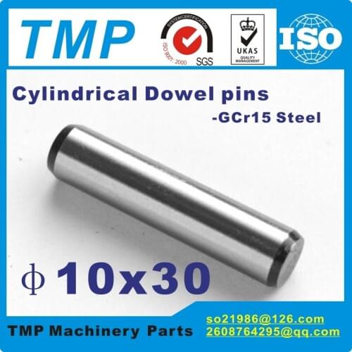 2 pieces/Lot 10x30mm Locating Pins/Dowel pins/10mm Cylindrical position pins-TLANMP Material:Steel GCr15