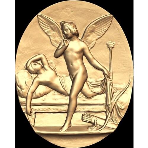 3d model STL relief for cnc STL format nude woman 3d model for cnc router 3d printer artcam aspire bas relief angel girl