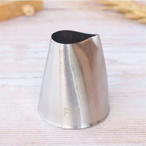 #F04 Round Water droplets shape Piping Tip Decorating Mouth Nozzle Pastry Tips Fondant peach Cake Decorating Sugarcraft Tool