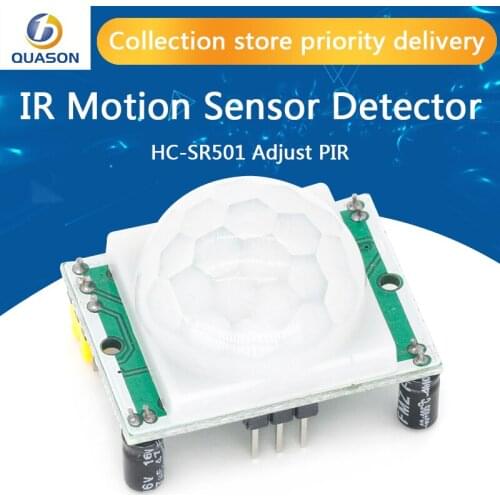 HC-SR501 Adjust IR Pyroelectric Infrared PIR Motion Sensor Detector Module Motion Sensor Detector Module HC SR501