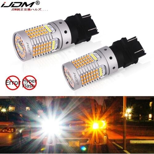 IJDM OEM Replace Errror Free canbus 3157 LED 3357 3457 T25 LED Bulbs For Ford F-150 F-250 F-350 Turn Signal Light and DRL Bulbs