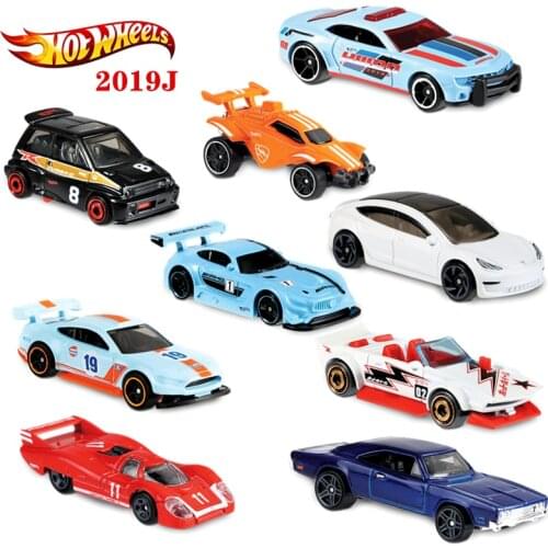 DieCast Hotwheels Alloy Car Model Childrens Toy Original Track Racing Lamborghini Civic Tesla Ornaments