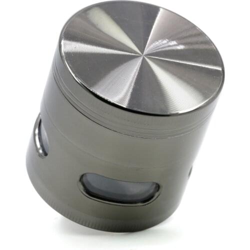 New High Quality 55mm Zinc Metal Spice Tobacco Herb Grinder Smoking Accessory 4 Parts Crusher Smoking Spice Mill Wholesale 2020
