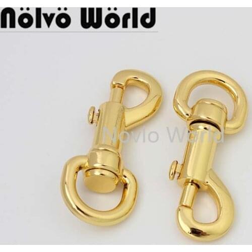 10-50 pieces 58*14 mm 1/2" metal swivel snap hooks leather bags purse deep gold hardware strap belt webbing clasp