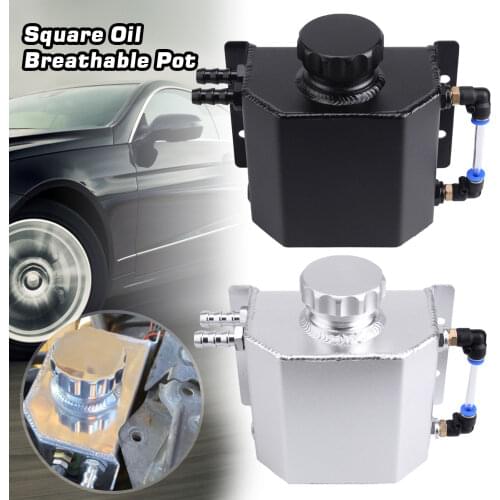 Car Modification Square Oil Breathable Gas Recycling Pot Coolant Tank 1L General-purpose Container Storage Tools