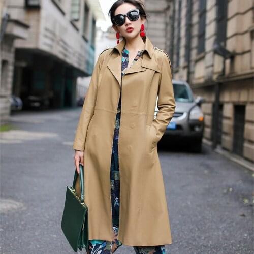 Fashion Genuine Leather Jacket Women 100% Sheepskin Coat Female Spring Autumn Real Leather Jackets Womens Fit Windbreaker 1837