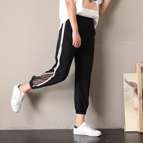 Fashion Pregnancy Pants Summer Chiffon Maternity Casual Pants Belly Support Leggings Spring Trousers for Pregnant Women XXL