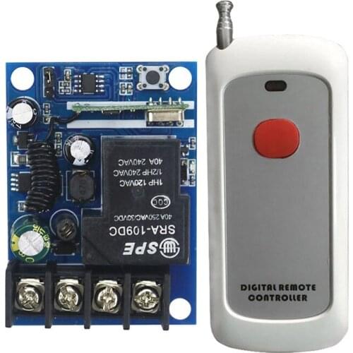 New DC12--48V 12V 24V 36V 48V 1CH 10A RF Wireless Remote Control Switch System teleswitch 1*(JRL- 6)Transmitter + 1 *Receiver