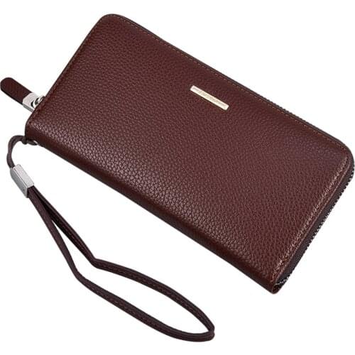 New mens long wallet, men wallet, wallet, business, leisure, multi-function, mens hand bag