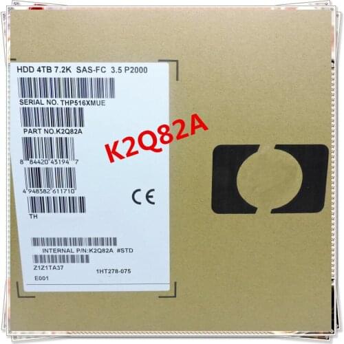 New andoriginal K2Q82A MSA 4TB 12G SAS 3.5 7.2K 801557-001 3 year warranty
