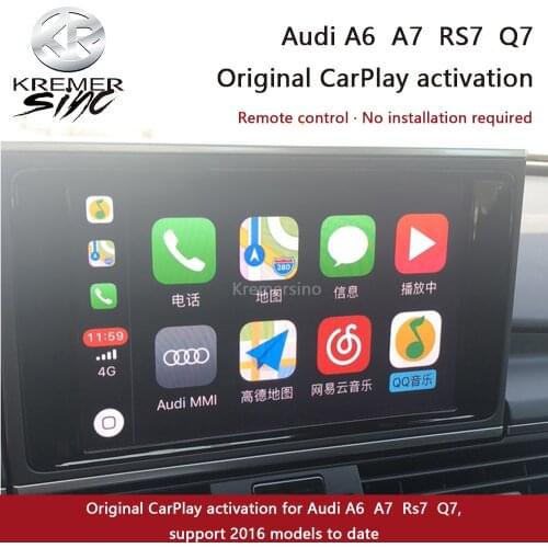 Original CarPlay Activation For Audi A6 A7 Rs7 Q7 16 to Date For Audi Original CarPlay