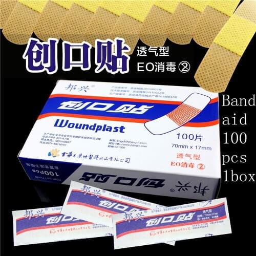 100Pcs medical Band-Aids Waterproof Breathable Cushion Adhesive Plaster Wound Hemostasis Sticker Band First Aid Bandage Medical