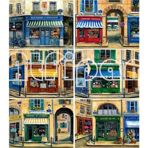 Full Square Diamond Embroidery Cartoon Landscape Diamond Painting 5D DIY Art Cross Stitch Kit Rhinestones Home Decor Mosaic Gift