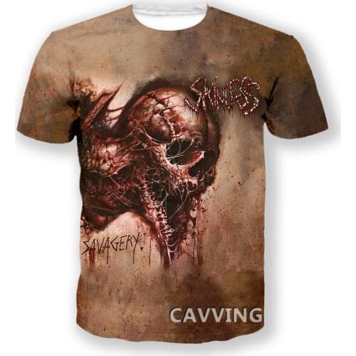 CAVVING 3D Printed Skinless Band Casual T-shirts Hip Hop T Shirts Harajuku Styles Tops Clothing for Men/women