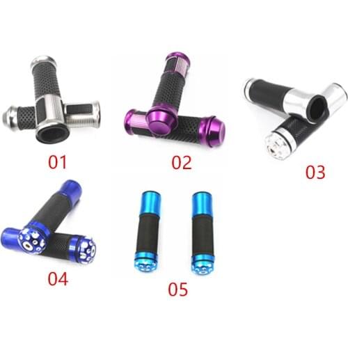 7/8" 22mm Rubber Gel Handlebar Hand Grips Handle Bars Cap Motorcycle Sports Bike Scooter Offroad Cruiser Bobber