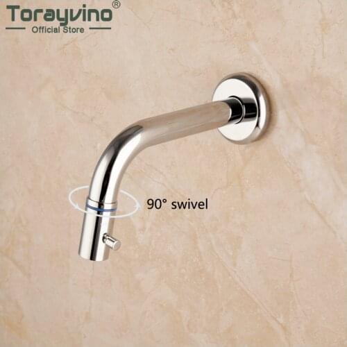 Torayvino New Arrival Chrome Bath Tub Faucet Shower Mixer Wash Basin Sink Faucet Brass Waterfall Mixer Single Cold