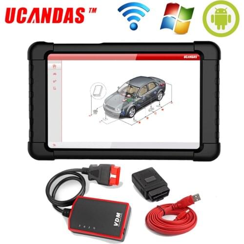 UCANDAS VDM OBD2 Professional Scanner Diagnostic Tools Airbag Full System ABS DPF Oil Reset OBD 2 Scanner Read Code For Car