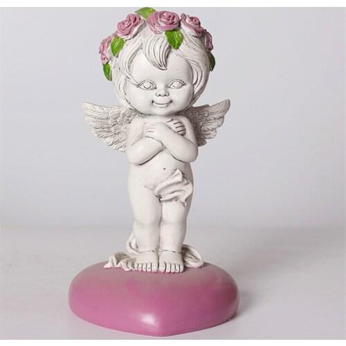 Home Decoration Fairy Statue Angel Sculpture Resin Crafts Cartoon Flower Fairy Garden Decoration Decoration Villa Garden