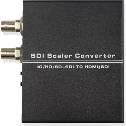 Wiistar SDI to HDMI Converter Adapter Scaler with SDI Output Support SDI/HD/3G-SDI Showing on HDMI Display Free Shipping
