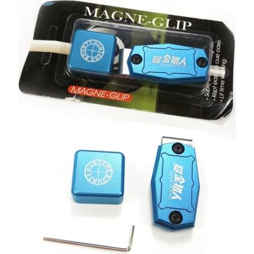 Xmlivet Blue color aluminum alloy Billiard pool Chalk Magnetic holder high quality snooker Chalk Holder with metal megnet clip