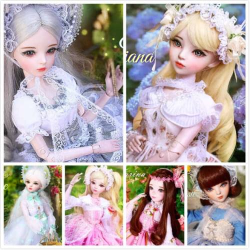 1/3 BJD Doll 56cm female Plastic joint movable doll includes the doll, clothes and shoes