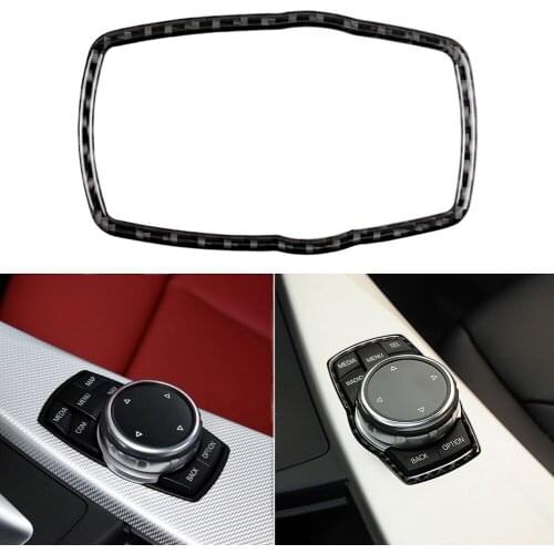 1Pcs Console Multimedia Panel Frame Carbon Fiber for BMW GT 1/3/5 Series GT X3/4/5/6 F10/20/30/34/07/25/26/15/16