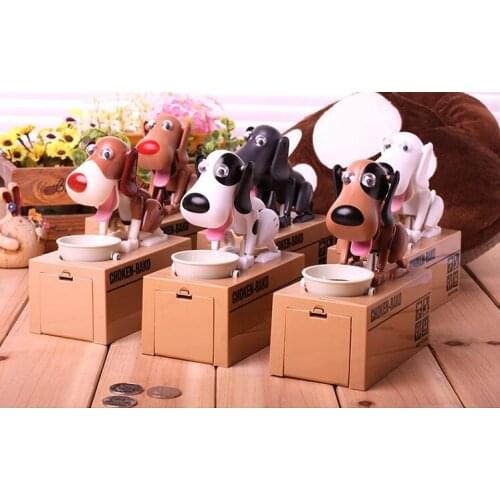 1 Piece Dog Money Box Automatic Stole Coin Piggy Bank Money Saving Box Coin Bank Gifts for kid