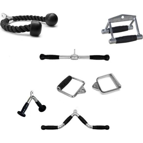 1pcs Tricep Rope Training Rope Pull Down Cords For Triceps Strength Improvement Black Gym Fitness Training Lever Accessories Set