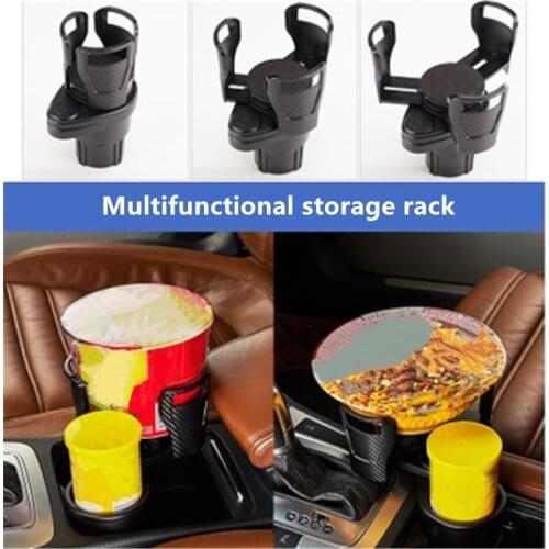 360 Degree Rotating Car Dual Cup Drink Holder Adjustable Cup Stand Automobiles Organizer Bracket Auto Beverage Accessories