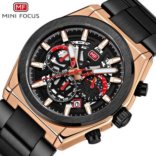 MINIFOCUS Watch Men Army Quartz Analog Clock Auto Date Fashion Business Mens Watches Top Brand Luxury Waterproof reloj hombre