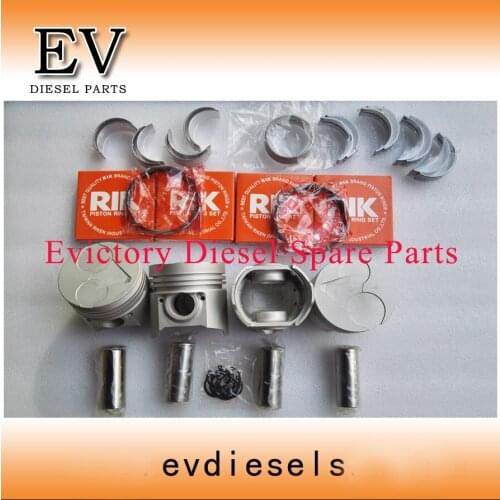 FOR kubota excavator engine parts V1512 piston kit + ring + gasket + bearing se