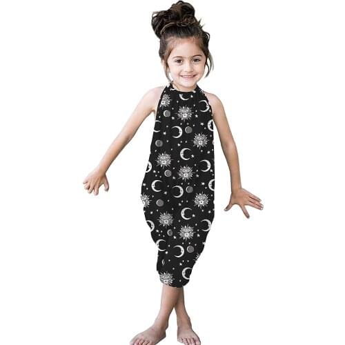 Childrens clothing jumpsuit for kids Romper for girls Baby girl costume Baby romper romper for girls Floral Print Sleeveless