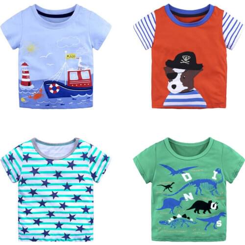 Summer T Shirt For Boy,Top Kids Boys T Shirt Short Sleeve Cotton T Shirts For Girls Print Boys Tshirt Fashion Children Clothing
