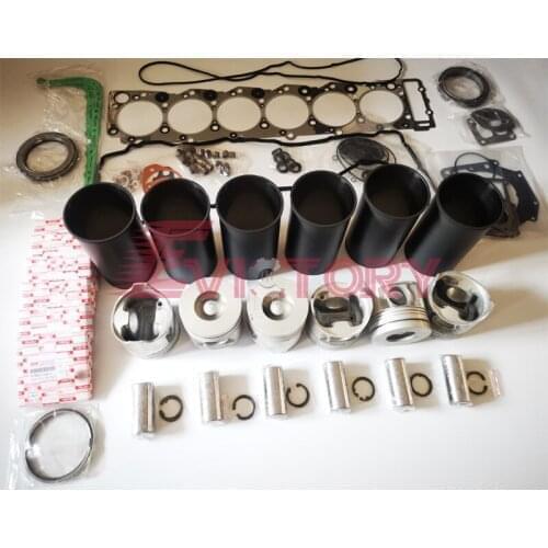 For ISUZU 6RA1T 6RB1T overhaul rebuild kit connecting rod valve gasket piston liner