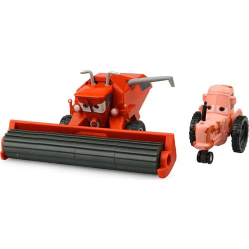 Disney Pixar Cars 2 3 Lightning McQueen Frank And Tractor Diecast Metal Alloy Car Model Childrens Day Gift Toy For Kid Boy