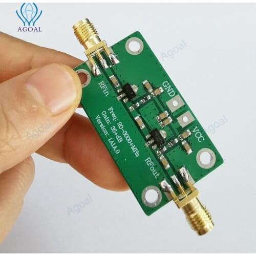 20-3000MHz 35dB Gain Low Noise LNA RF Broadband Amplifier Module For FPV Racing Drone