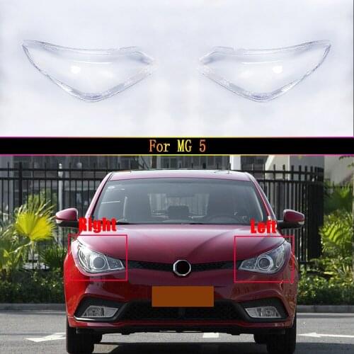 For MG 5 Headlamp Shade Transparent Lamp Shade Glass Front Headlight Cover Lens lampshade