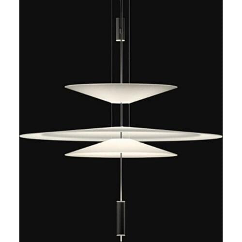 Post-modern Black/Golden/White LED pendant lights Aluminum luxury hanging lamp Nordic Hotel Lobby Bedroom Home Deco fixtures