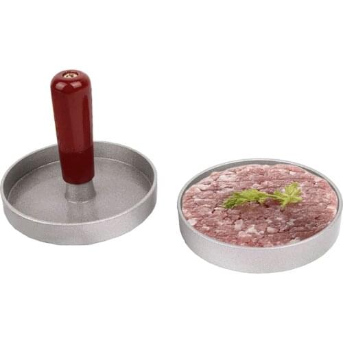 IYouNice Hamburger Press Round Shape Aluminum Alloy 9cm Hamburger Meat Beef Grill Burger Press Patty Maker Mold Meat Tools