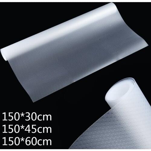 Clear Waterproof Shelf Drawer Liner Cabinet Non Slip Table Cover Mat For Kitchen Cupboard Refrigerator Liner